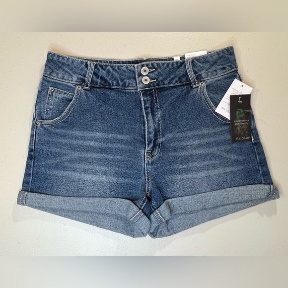 STS Blue Julia Denim Jean Short, 10 1/2” High Rise, Women’s, Size 27, NWT - Picture 1 of 14